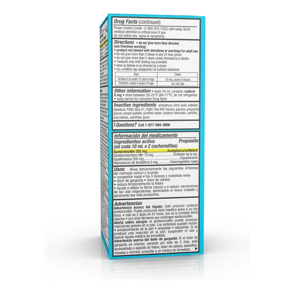 Tukol Children's Cold & Flu Liquid Berries 4 oz