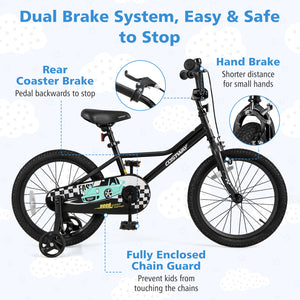 12-inch adjustable kids bike for ages 3-4, shown at a 25-degree angle, perfect for young riders.