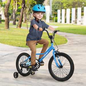 12-inch kids bike with removable training wheels, perfect for children aged 3, shown at a 25-degree angle.