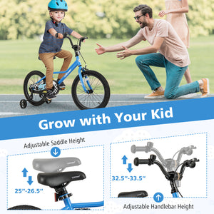 12-inch kids bike with removable training wheels for ages 3, viewed from angle 29, perfect for young riders.