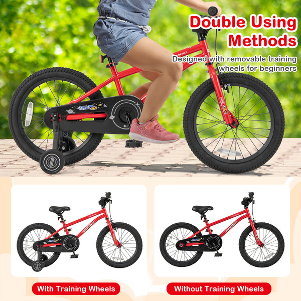 16-Inch/14-Inch/18-Inch Kids Bike Ages 3-8 with Handbrake and Coaster Brake and Bell Ring-16/Ring-14/Ring-18 inches