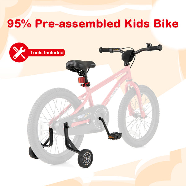 16-Inch/14-Inch/18-Inch Kids Bike Ages 3-8 with Handbrake and Coaster Brake and Bell Ring-16/Ring-14/Ring-18 inches