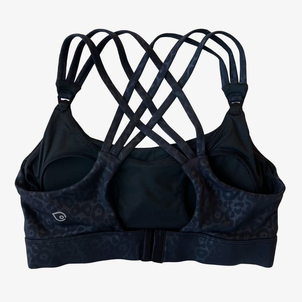Chloe 3 Running Nursing Sports Bra (Black Cheetah)