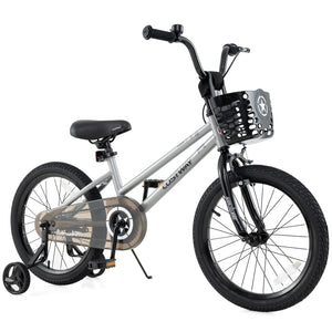 12-inch adjustable kids bike with transparent chain cover, perfect for 3-year-olds, viewed from angle 19.