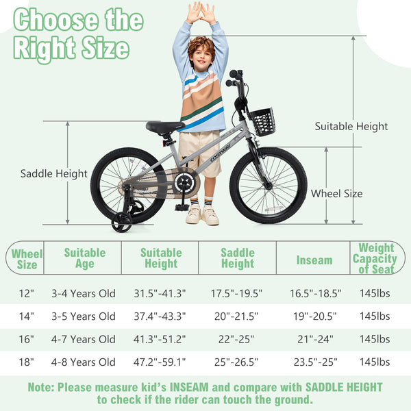 12-inch kids bike with adjustable seat and transparent chain cover, perfect for 3-year-olds.