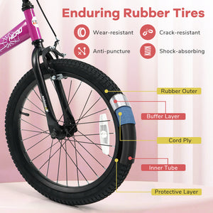 14-Inch Kids Bike with Removable Training Wheels Pink