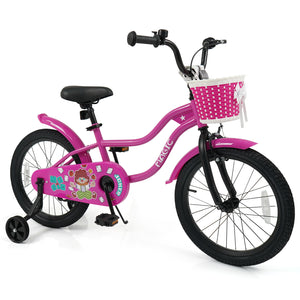 12-inch Magic Rose kids bike with training wheels for ages 3-4, shown at angle 23, perfect for young riders.