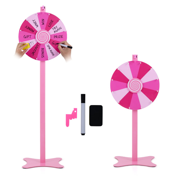 24 Inch Prize Wheel with Blackboard Marker and Eraser - Sturdy Build