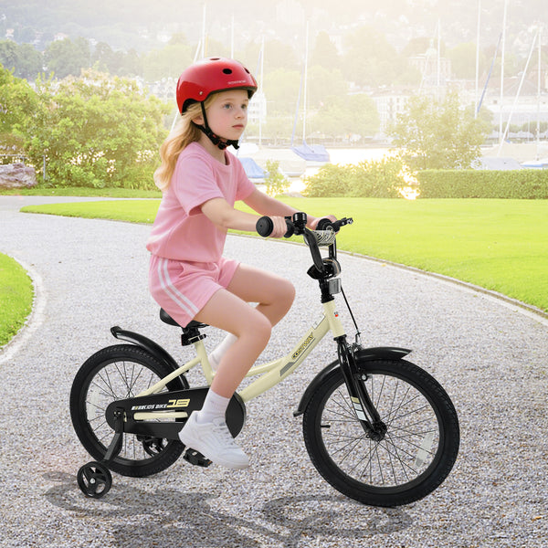12-inch kids bike with removable training wheels, perfect for young riders, shown at angle 17.