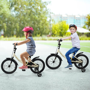 12-inch kids bike with removable training wheels, angled view showcasing vibrant colors and sporty design for young riders.