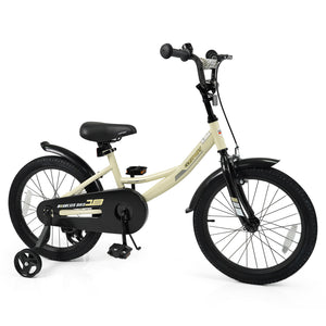 12-inch kids bike with removable training wheels, perfect for young riders, shown at a dynamic angle.