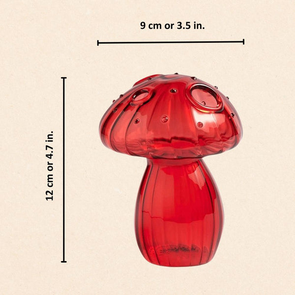 Vibrant Mushroom Glass Vases