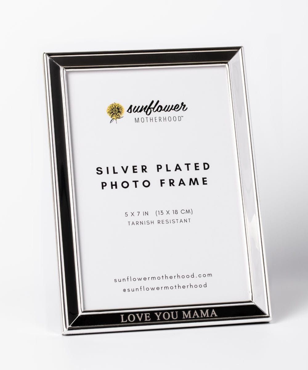 "Love You Mama Picture Frame for cherished baby memories, perfect gift for new parents."