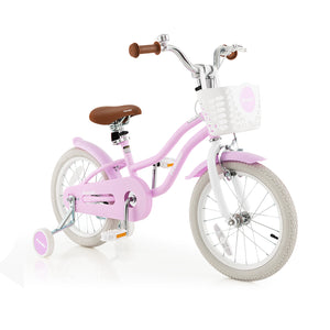 14 Inch Kid's Bike with Removable Training Wheels and Basket