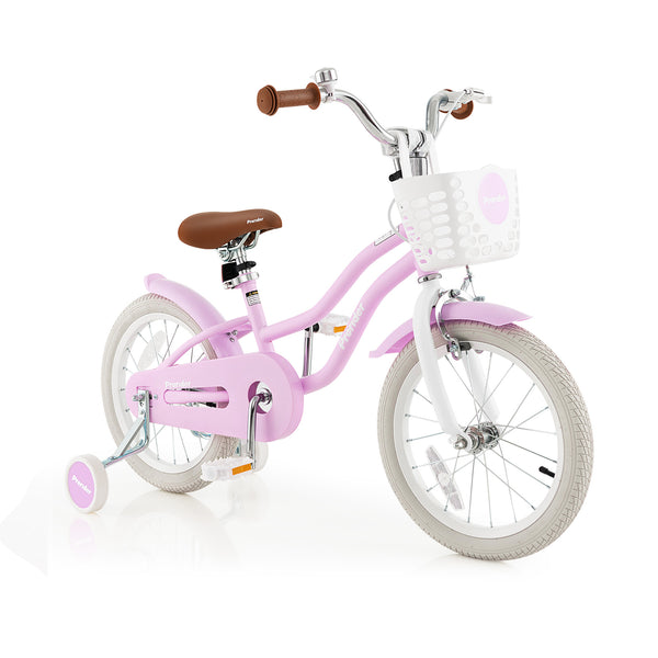 14 Inch Kid's Bike with Removable Training Wheels and Basket