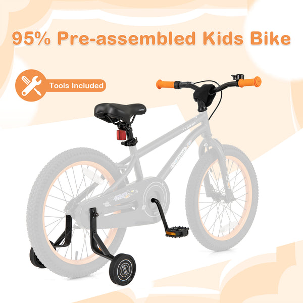 16-Inch Kids Bike Sport Bicycle for 4-7 Years Old with Adjustable Seat and Reflectors