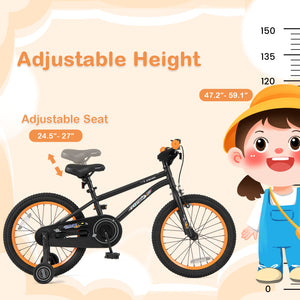 16-Inch Kids Bike Sport Bicycle for 4-7 Years Old with Adjustable Seat and Reflectors
