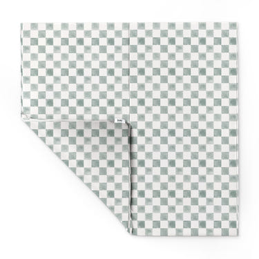 Checker Matcha Vegan Leather Mat for babies, perfect for playtime and safe, stylish flooring.