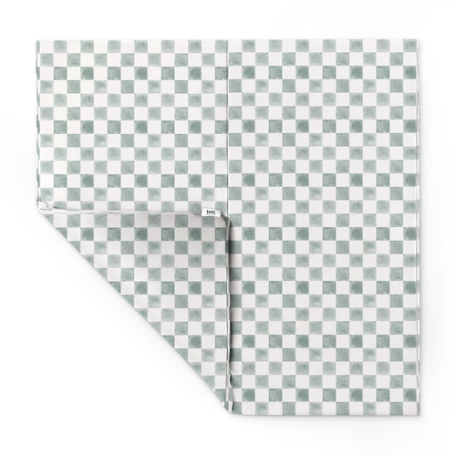 Checker Matcha Vegan Leather Mat for babies, perfect for playtime and safe, stylish flooring.
