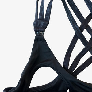 Chloe 3 Running Nursing Sports Bra (Black Cheetah)