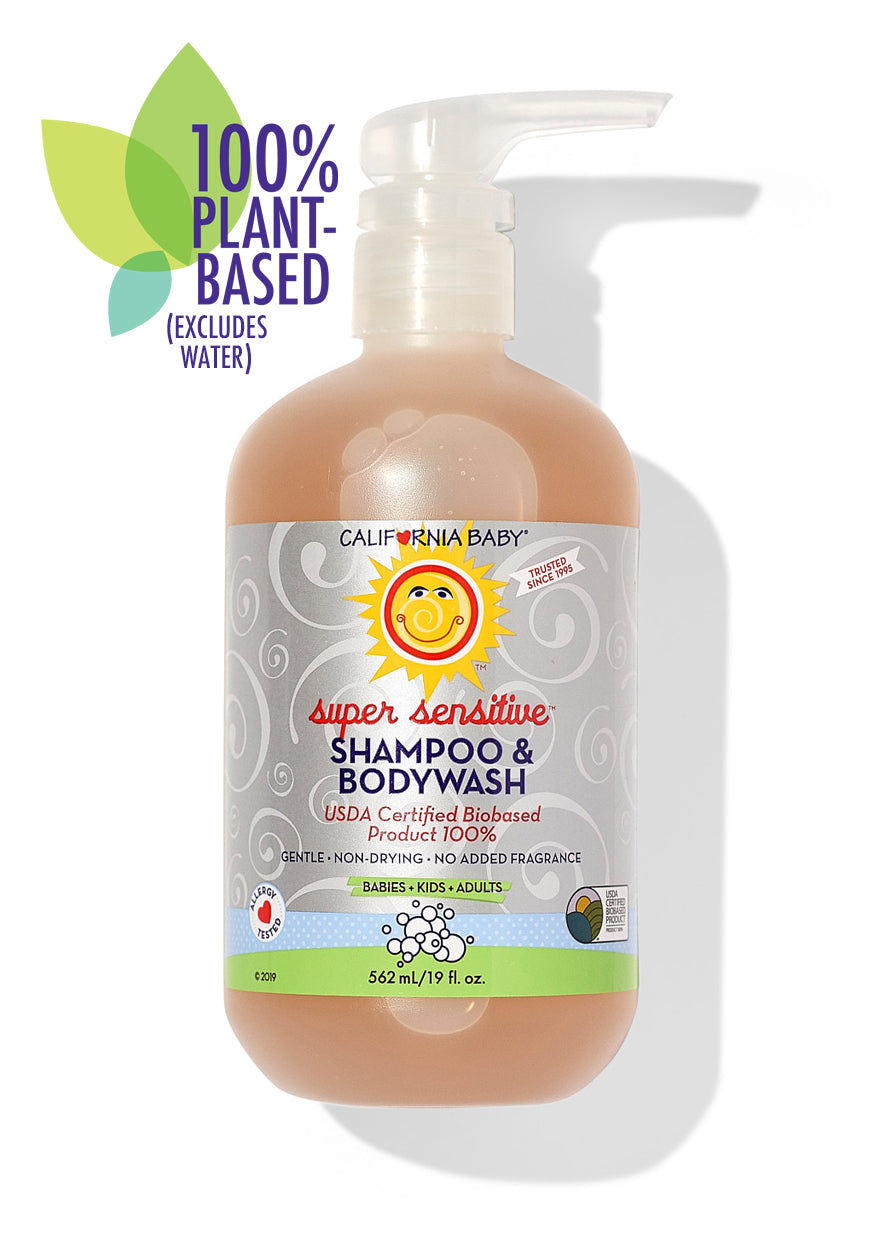 No Fragrance Super Sensitive™ Shampoo & Bodywash for babies, gentle and safe for delicate skin and hair.