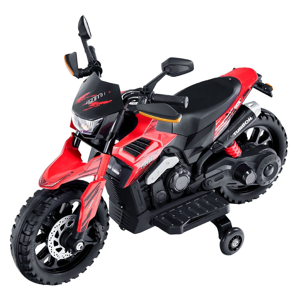 Kids' 12V Electric Ride-On Motorcycle with LED Lights