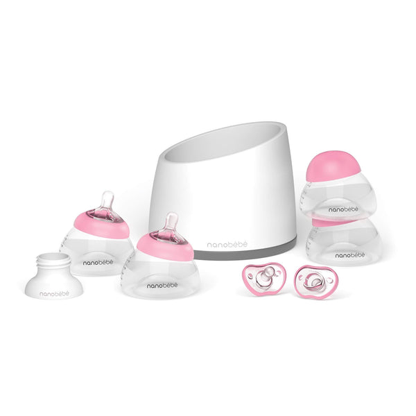 "Breastmilk Bottle Starter Set for babies, showcasing ergonomic design and easy-to-use features at angle 12."
