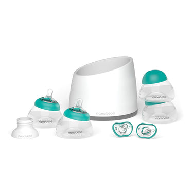 Breastmilk Bottle Starter Set for babies, featuring ergonomic design and easy-to-clean materials.