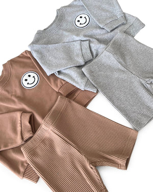 Biker Shorts Set | Mocha - MOOGCO Baby