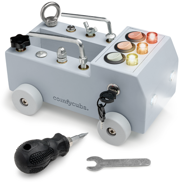 Busy Board Toy Truck Set for 3+ in Pacific Blue