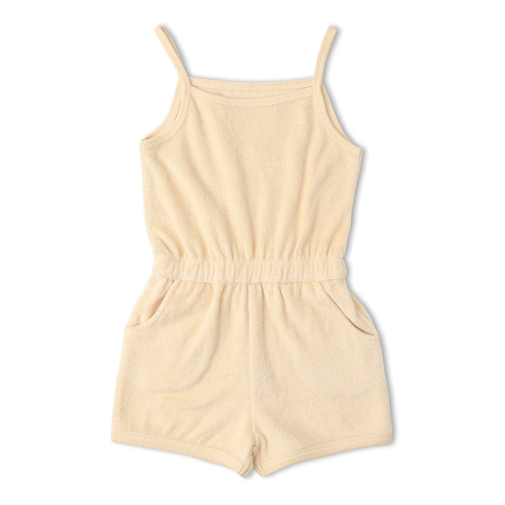 Organic Tank Romper - Butter Yellow
