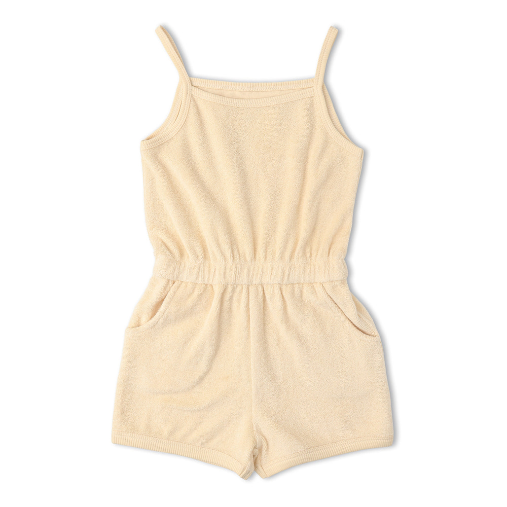 Organic Tank Romper - Butter Yellow