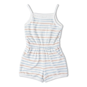 Organic Tank Romper - Cabana Stripes