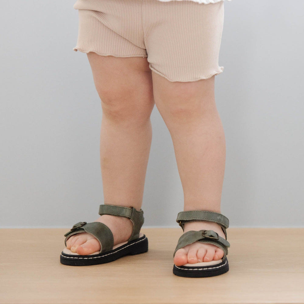 Sage Lug Sole Sandal for babies - stylish, comfortable footwear for little ones.