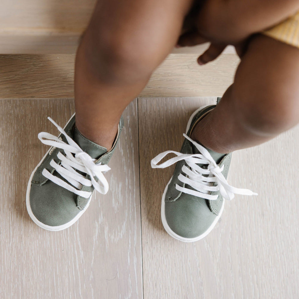 Sage low top sneakers for babies, stylish and comfortable footwear for little ones.