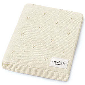Organic Pointelle Luxury Knit Swaddle Blanket - MOOGCO Baby