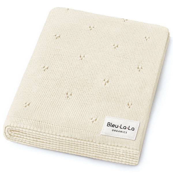 Organic Pointelle Luxury Knit Swaddle Blanket - MOOGCO Baby