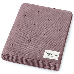 Organic Pointelle Luxury Knit Swaddle Blanket - MOOGCO Baby