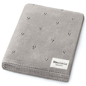 Organic Pointelle Luxury Knit Swaddle Blanket - MOOGCO Baby