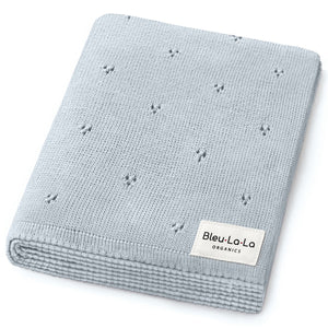 Organic Pointelle Luxury Knit Swaddle Blanket - MOOGCO Baby