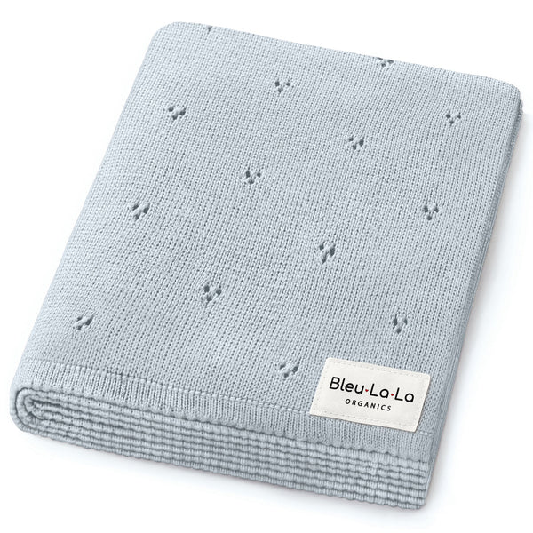 Organic Pointelle Luxury Knit Swaddle Blanket - MOOGCO Baby