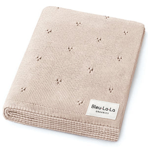 Organic Pointelle Luxury Knit Swaddle Blanket - MOOGCO Baby