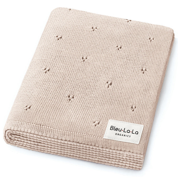 Organic Pointelle Luxury Knit Swaddle Blanket - MOOGCO Baby