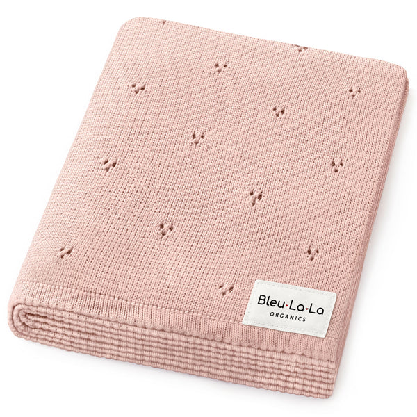Organic Pointelle Luxury Knit Swaddle Blanket - MOOGCO Baby