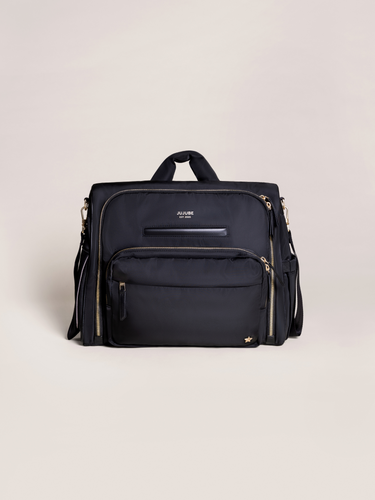 Satchel Diaper Bag - Black - MOOGCO Baby