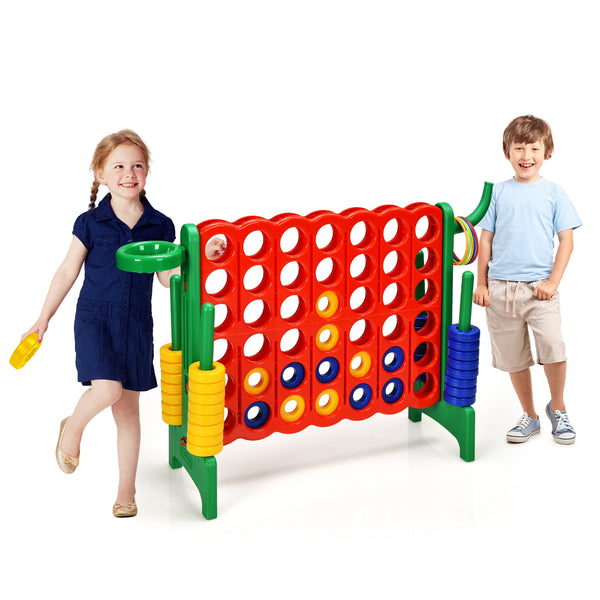 2.5Ft 4-to-Score Giant Game Set - Weather-Resistant for Kids - Outdoor Play