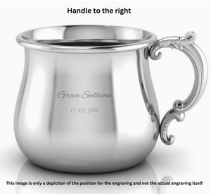 Krysaliis Sterling Silver Baby Cup - Bulge Victorian