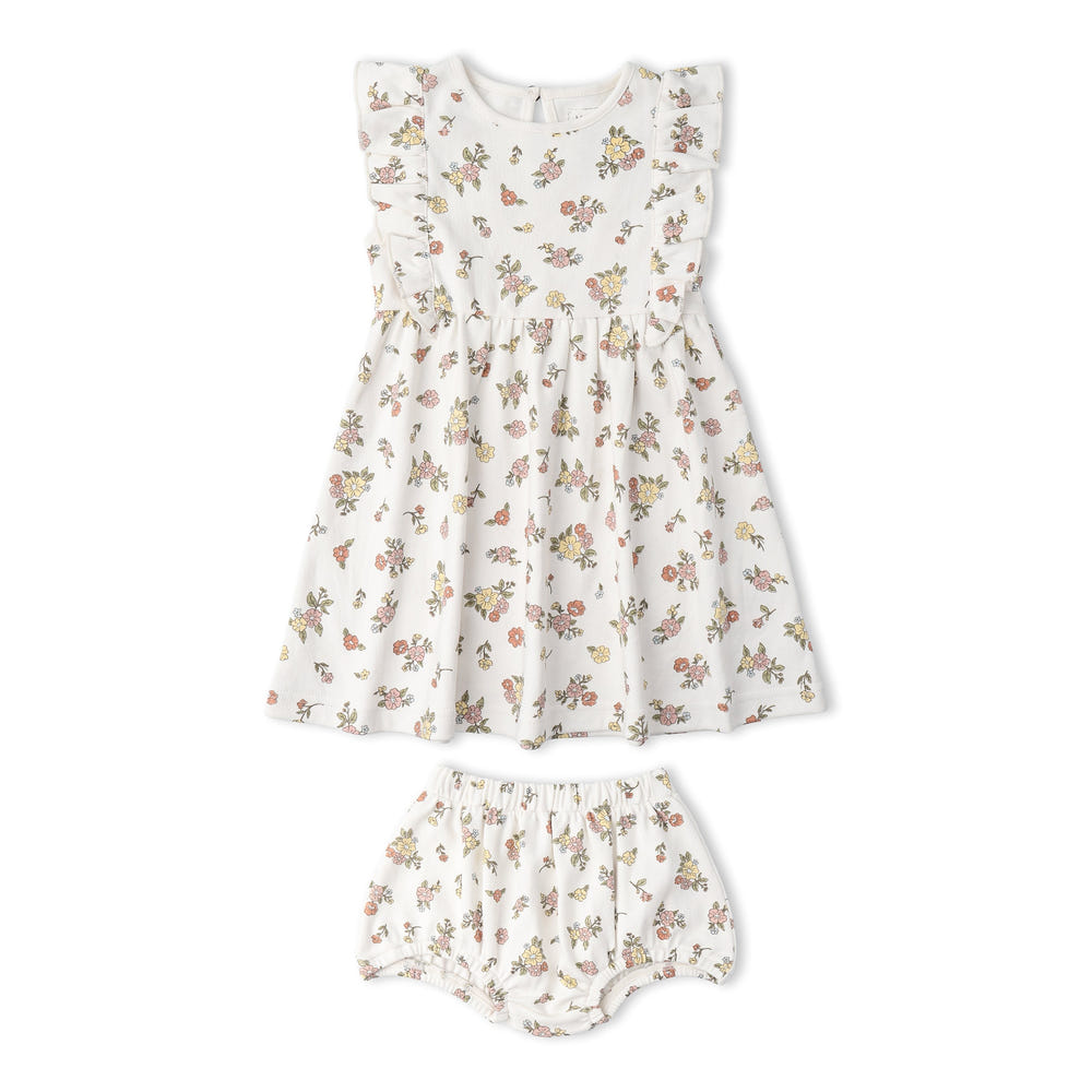 Organic Flutter Dress - Meadow