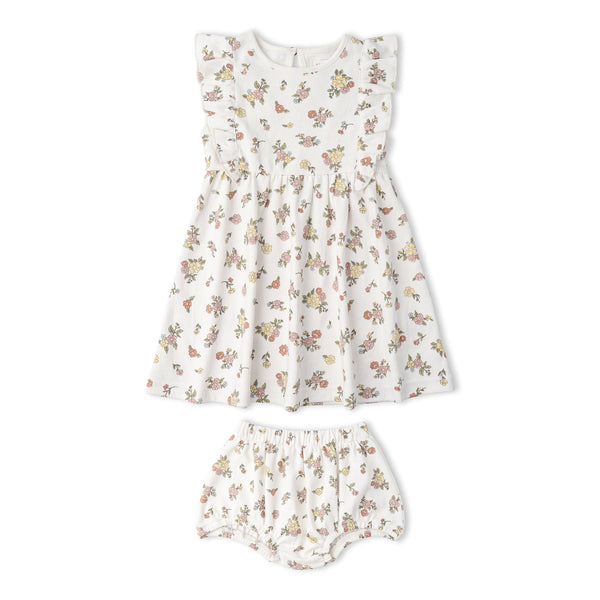 Organic Flutter Dress - Meadow