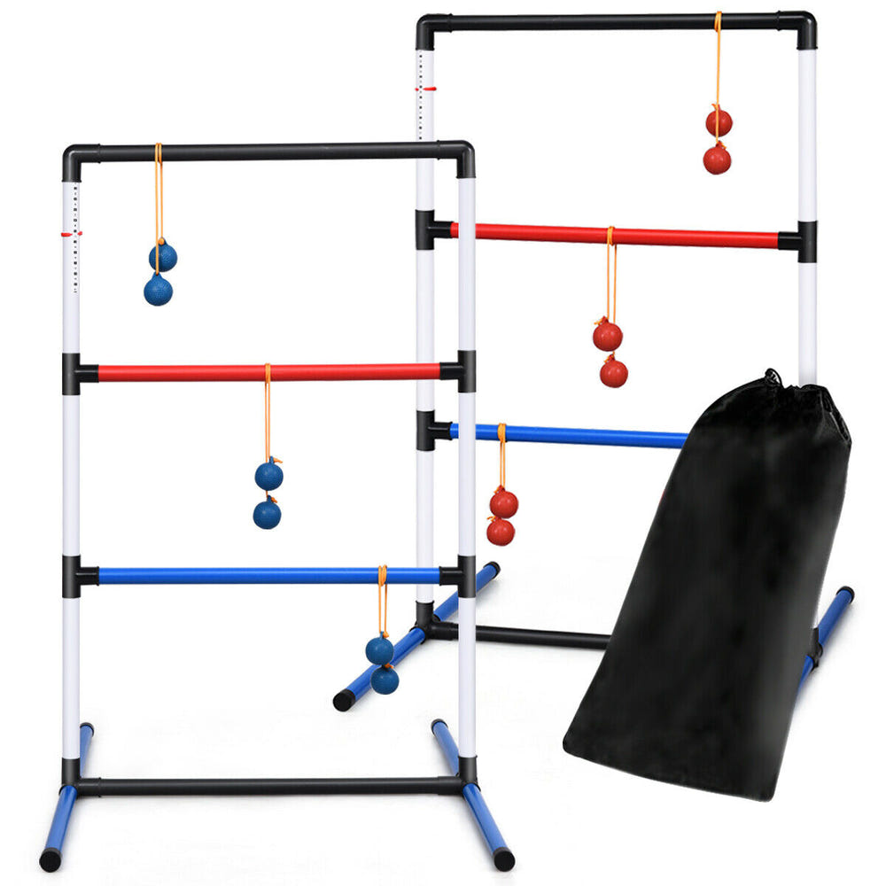 Ladder Ball Toss Game Bolas Score Tracker Carrying Bag for Kids - Outdoor Play